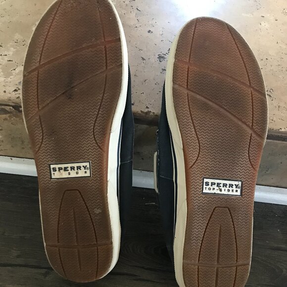 Sperry Top-Sider Men’s 12M Navy Blue Canvas Boat Shoes Casual Nautical Loafers - Picture 3 of 7